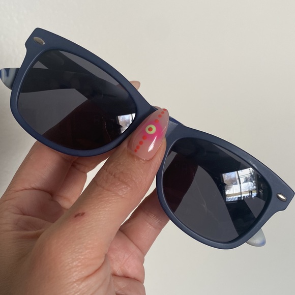 Swiss design Palm Springs blue camp sunglasses